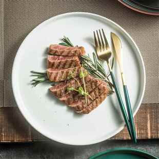 Dinner Plates ceramic steak plate web Porcelain盘 Ware White
