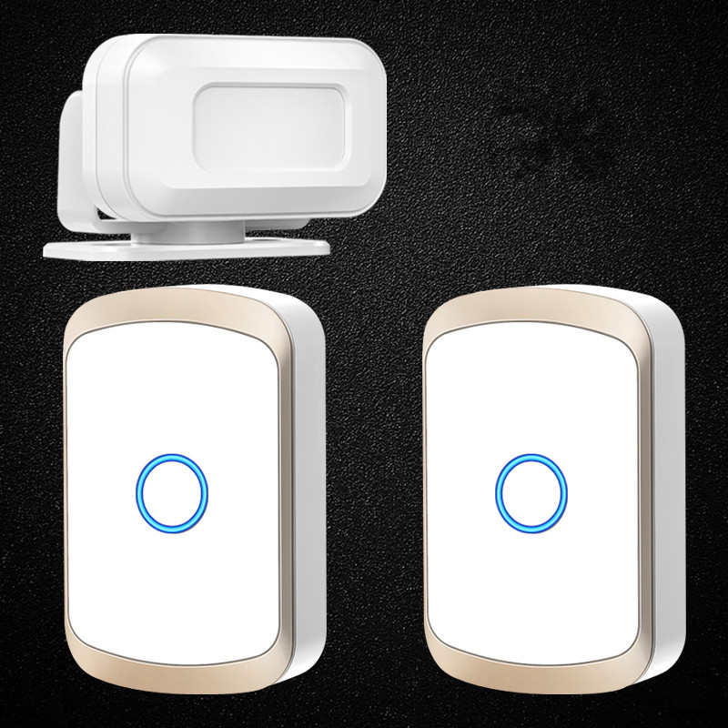 门口欢迎光临感应器分体式进门铃迎宾店铺超市进店语音提示报警器