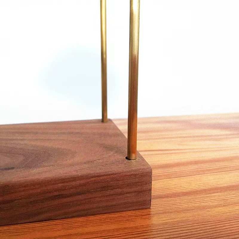 手冲咖啡架咖啡商用滤杯架多组合过滤器复古黄铜胡桃木底座
