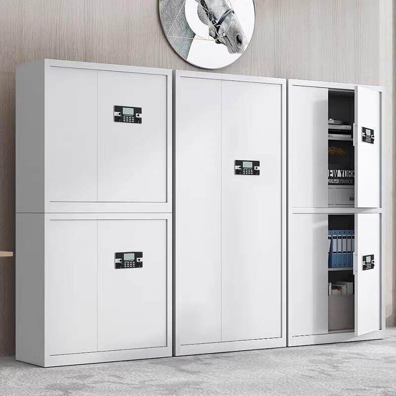 钢制电子保密加厚指纹密码文件柜国保锁财务档案柜办公室资料柜