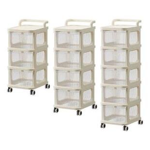 Cart Cosmetics with Storage Holder Wheel Rolling