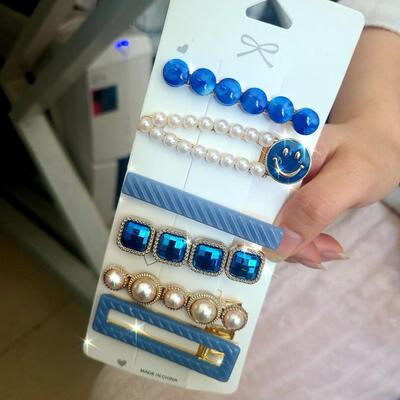 Pearls Hair Clips Women Flower Headwear Hair Accessorie发夹