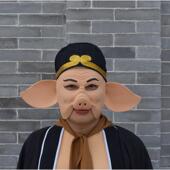 高档猪衣八戒成人面具服演出表演服装 视频短直播庆天蓬元 婚帅九齿