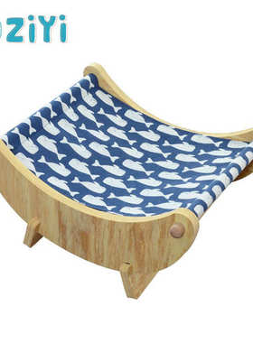 EVA月亮猫窝 家用四季通用木质睡觉宠物用品猫床批发现货Cat Bed