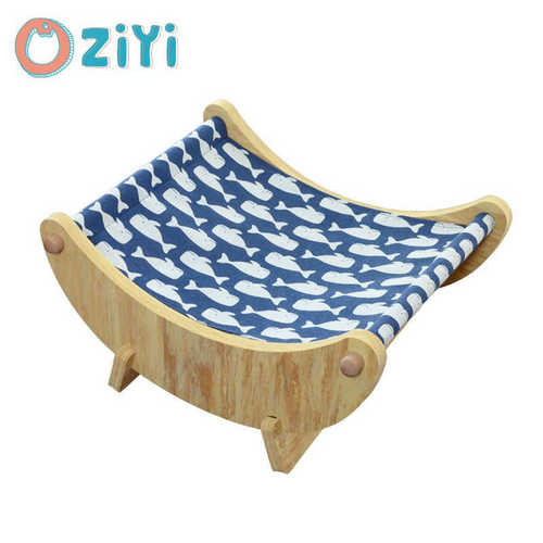 EVA月亮猫窝 家用四季通用木质睡觉宠物用品猫床批发现货Cat Bed