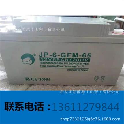 劲博蓄电池JP-6-GFM-65安全防护报警系统12V65AH发电站电力系统