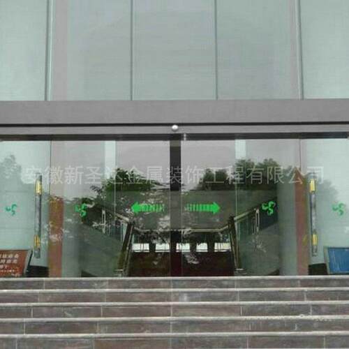 大门铁艺电动防盗门 小区大楼出入口电动门 新型智能悬浮平移门