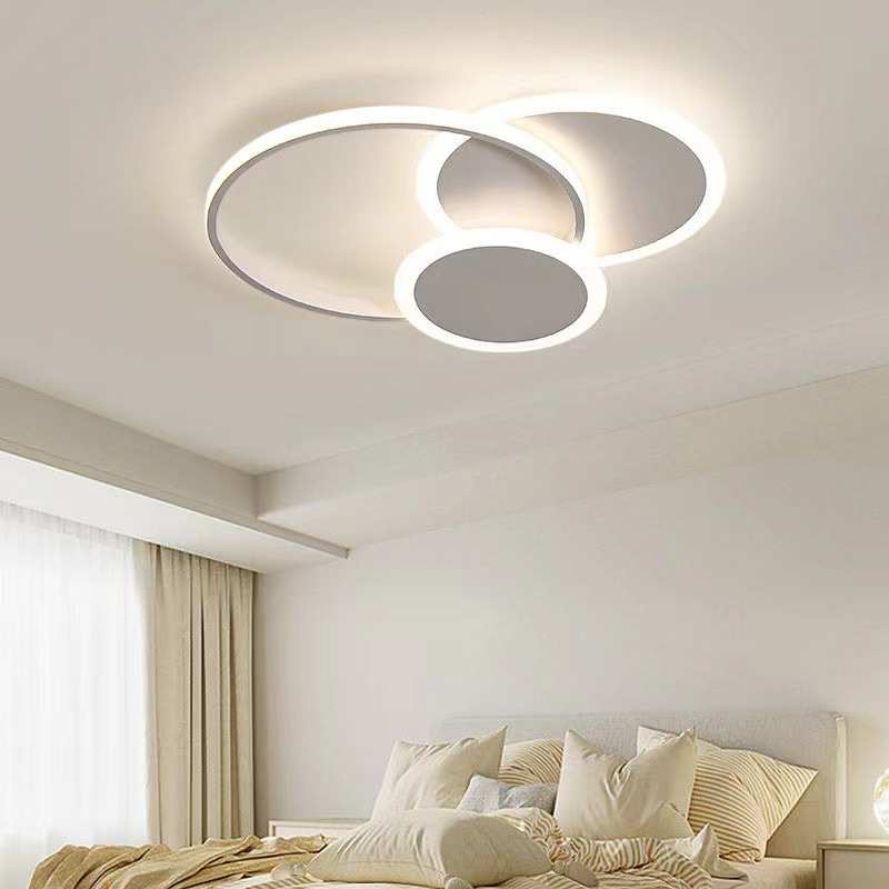 2024年新款简约现代圆环客厅灯LED温馨浪漫餐厅卧室房间吸顶灯具