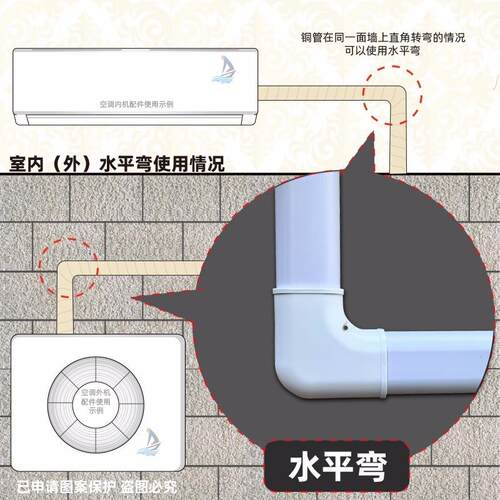 挂机pvc空调保护套管空调装饰管水管槽遮挡空调套管道包燃气遮丑