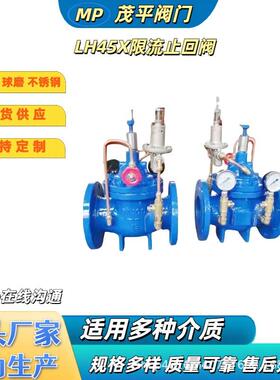 茂平生产供应球墨铸钢不锈钢LH45X-10限流止回阀规格多样