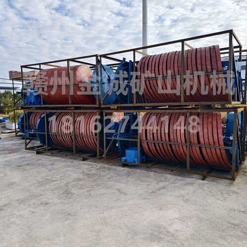 螺旋旋转分选机5LL-1200型玻璃钢重力分选水冲式溜槽重选设备