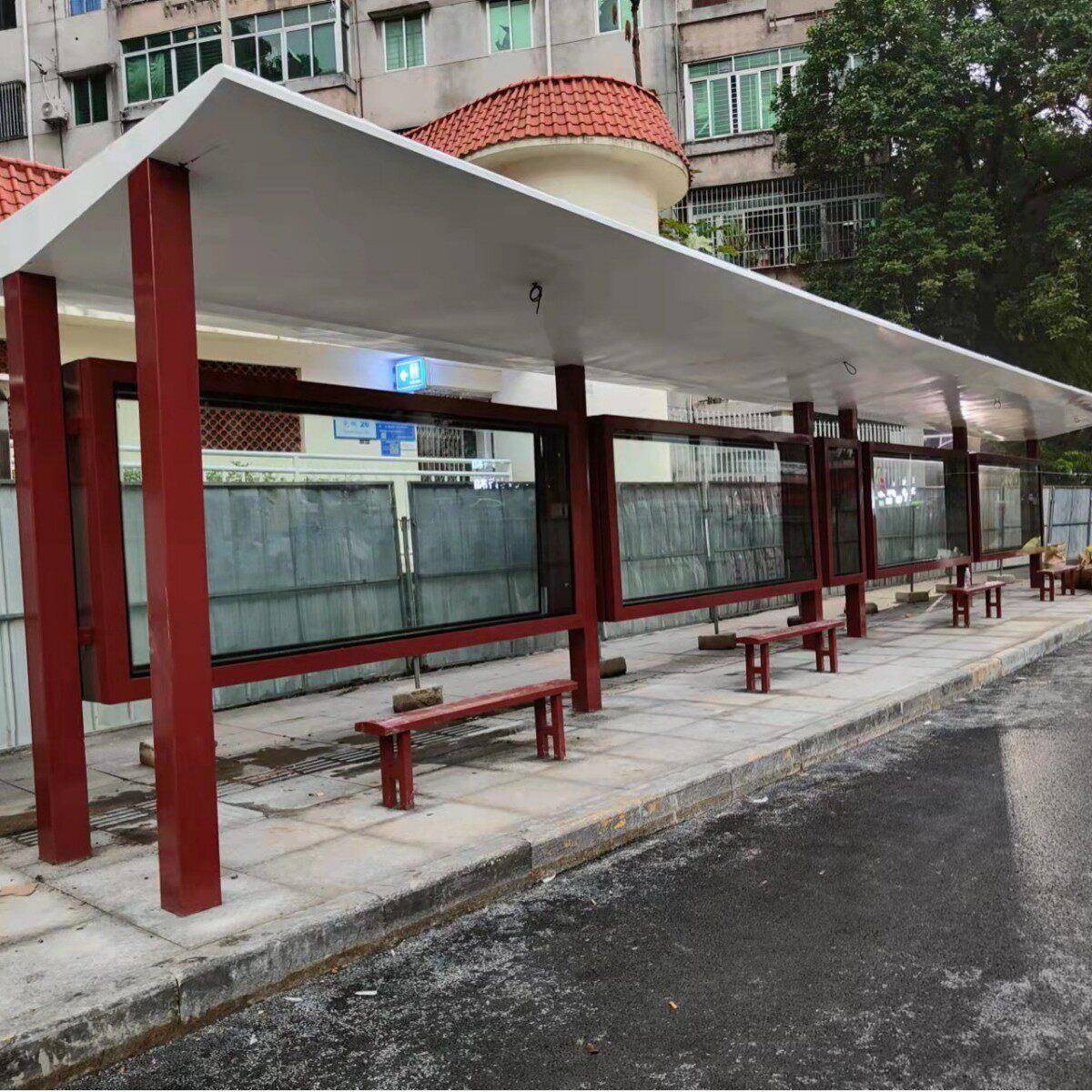工厂定制智慧公交站台智能候车亭雨棚巴士现公交站牌