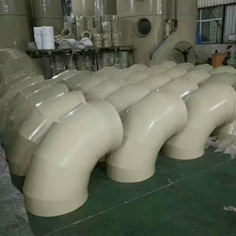 PP风管弯头 90度聚丙烯pp弯头 塑料通风弯头 成型pp弯头