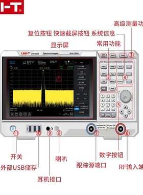 优利德UTS1015E/1032B矢量分析质检通信半导体测量仪频谱分析仪