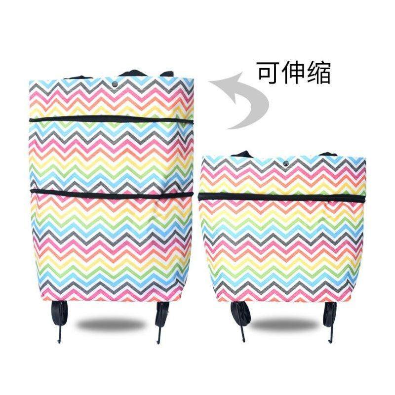 买菜车手拉包可折叠拖包两用拖拉包带轮子购物车袋拖轮包旅行拉车,收纳整理,购物袋/环保袋/帆布袋,淘宝优惠券,粉丝福利购,淘宝优惠卷