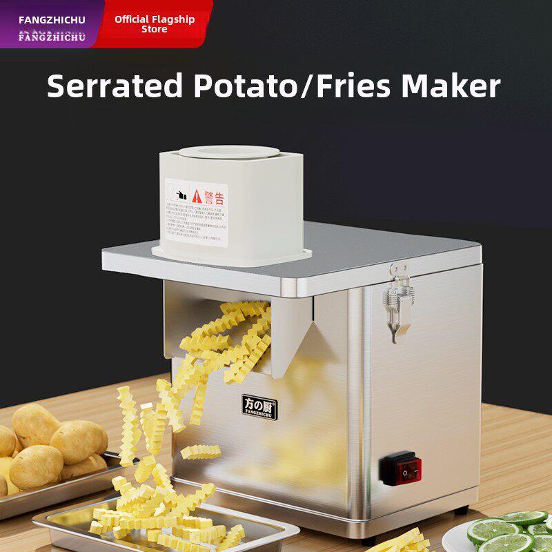 狼牙土豆切片机商用机全自动波式薯条切片机电动多功能切片机
