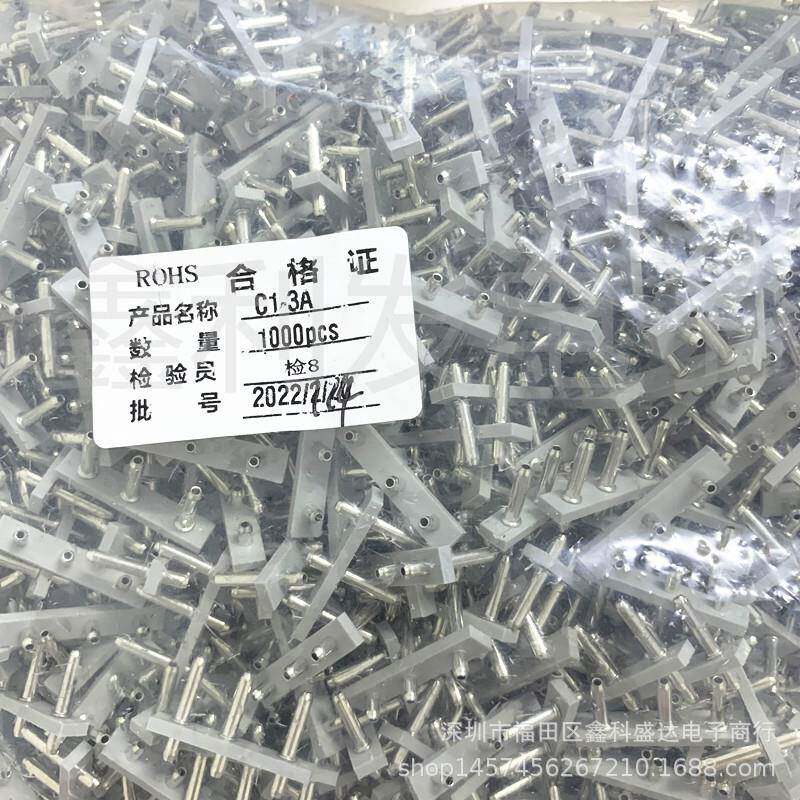 C1-3A间距10-8.0mm直针C1-3PC1针座条形连接器接插件TJC1-3P