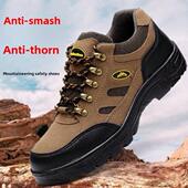 登山工作防护鞋 夏季 安全鞋 男钢包头防砸防刺耐磨防滑鞋 透气劳保鞋