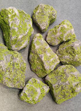 景石头青苔山石PU泡沫黄山MLST6679石酒店头园观假林工程仿真苔藓