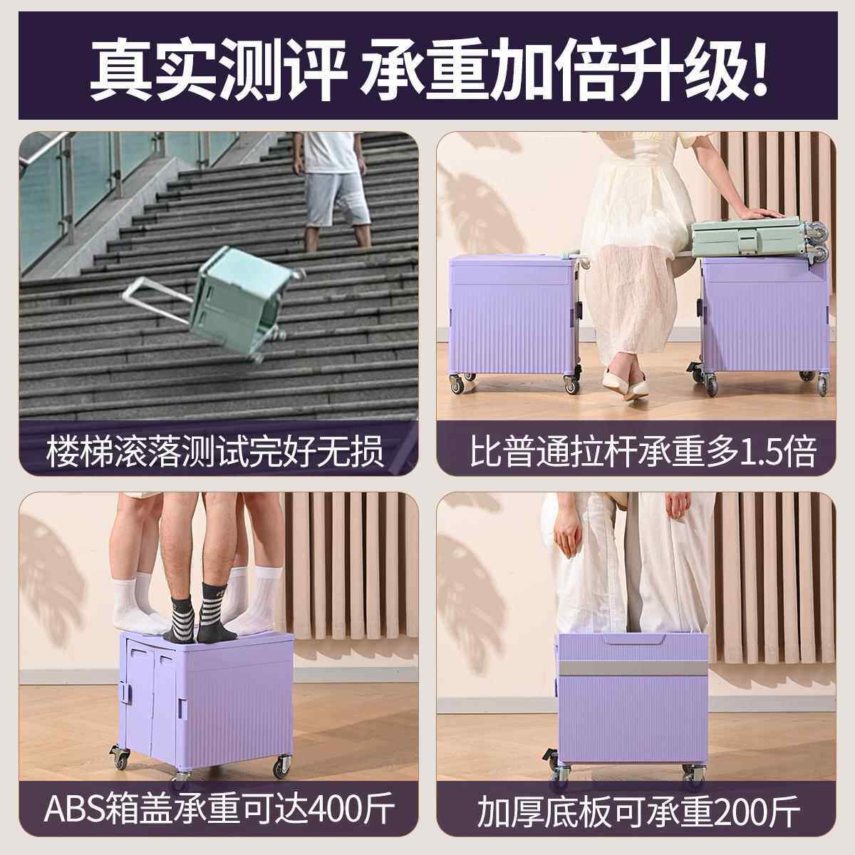 厂家搬直销叠小推车家用折买菜小gwc014拉车搬运露营货快递拉杆车