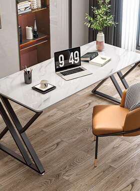 床电边电桌简易现竞桌台式脑桌IJC代岩板书桌简约卧室家用学生写