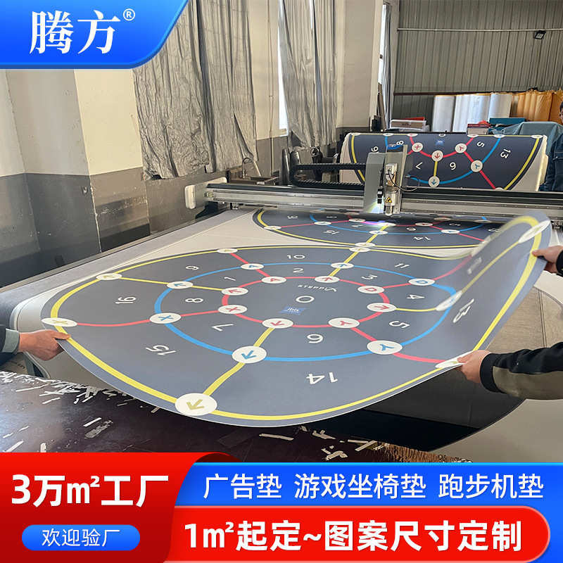 广告垫电竞游戏坐椅垫跑步机健身瑜伽地垫 PVC塑胶地板地胶垫