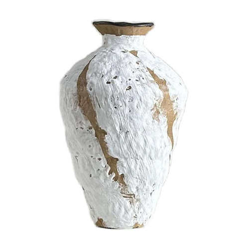 陶瓷花瓶粗陶瓶插花复古手工民宿酒店侘寂风干花极简禅意摆件