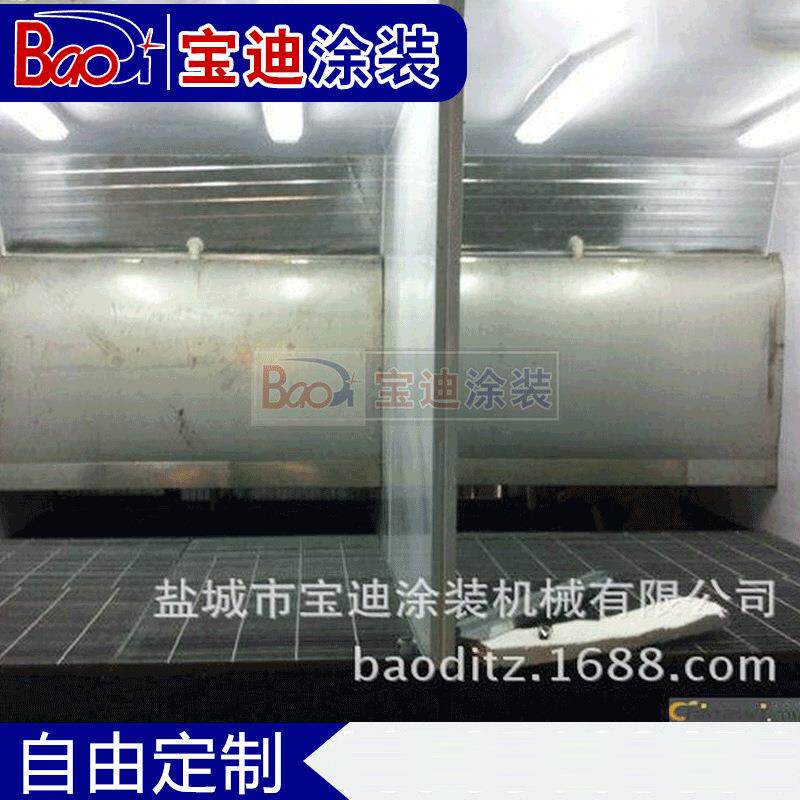 供应水帘喷烤漆设备喷漆涂尘设备双工位无尘喷漆房