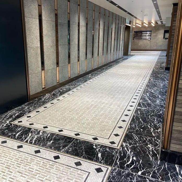 天然大理石黑色过门石门槛石飘窗人造石窗台石台面黑白根楼梯踏步