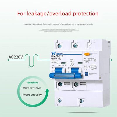 上海人民Dz47Le-125漏电保护器家用漏电保护器220V2P3P4P开关80A1