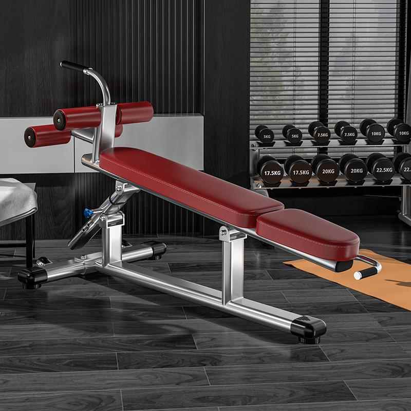 高档腹肌身板仰起板坐辅助器凳子商卧用级家用健器材下斜凳仰卧健