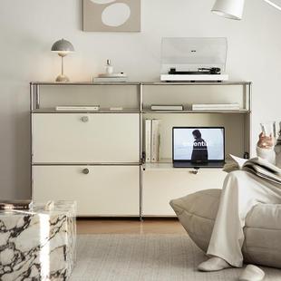 Unicafurn中古模块组合柜不锈钢餐边柜包豪斯ins客厅简约储物斗柜