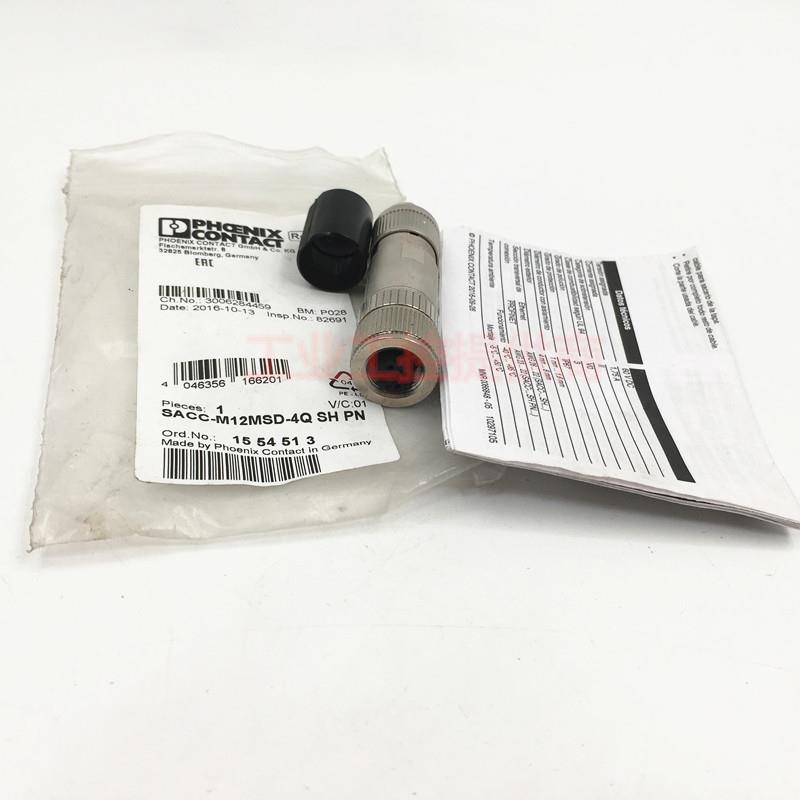 PHCENIX CONTACT菲尼克斯 1554513 总线连接器SACC-M12MSD-4QSHPN