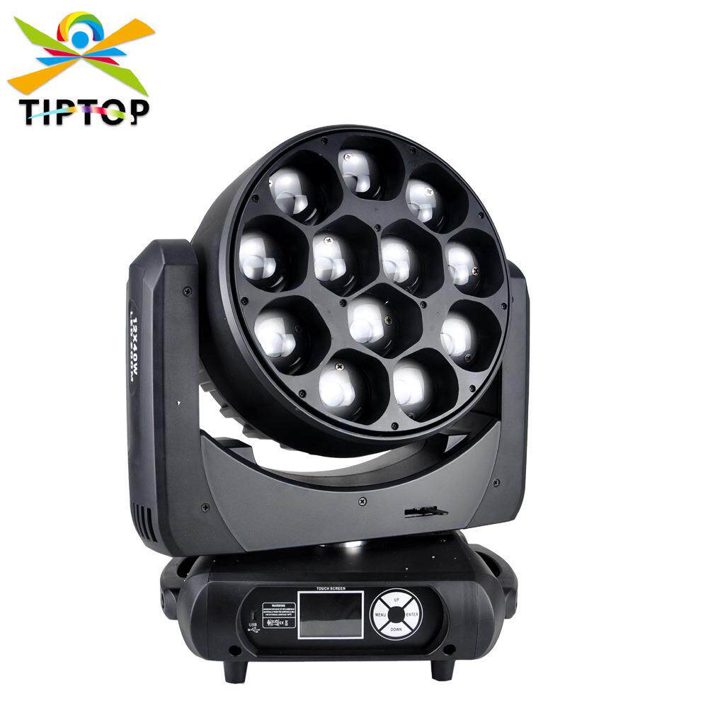 现货LED染色光束帕灯12颗40瓦COB调焦二合一灯珠19/67双通道灯具