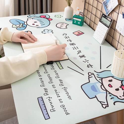 习硅胶Q弹pvc桌布皮革桌脑椅童鼠标SQS-090垫办公学电儿写字台餐