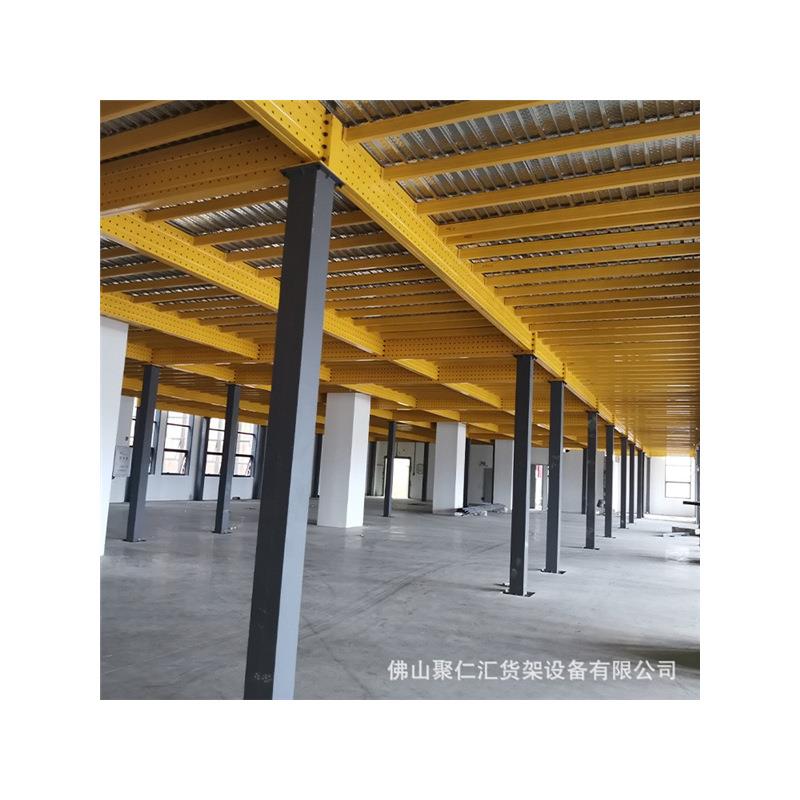 搭建钢结构阁楼平台重型厂房仓库阁楼货架二层隔层钢构阁楼货架