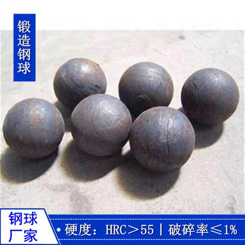 选矿用研磨介质球磨机用耐磨钢球90mm不失圆不破碎锻造钢球