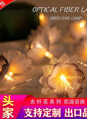 LED光纤花灯串新款星星灯串节日圣诞婚庆生日房间浪漫装饰彩灯串