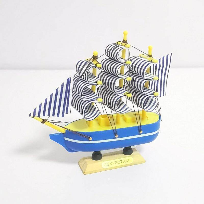 14公分帆船工艺品装饰摆件 蛋糕摆件帆船模型一帆风顺模型