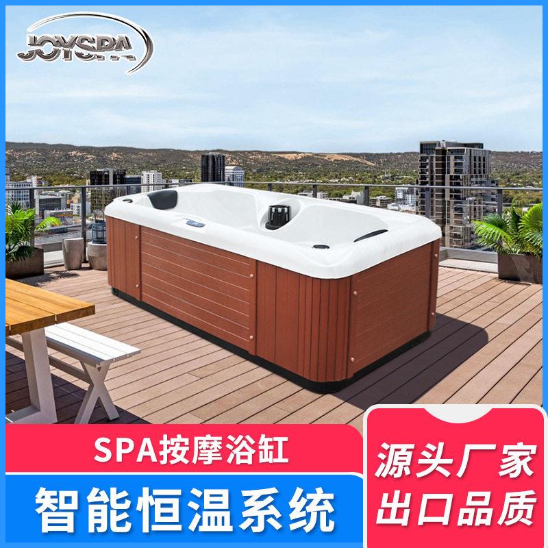 新品智能恒温户外按摩浴缸冲浪spa泡池加工 自动加热花园户外浴缸