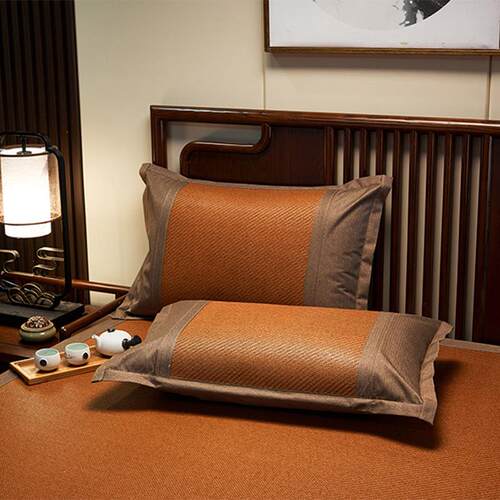 A set of summer cooling mat and ice silk pillowcases for hom