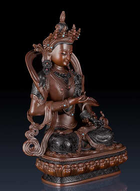 纯黄铜金刚萨埵佛像摆件密宗佛像工艺品家居饰品金刚萨锤佛像饰品