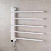 明CMP电能毛巾架家用装 热置 卫生间智加热烘干浴巾架碳纤维打孔式