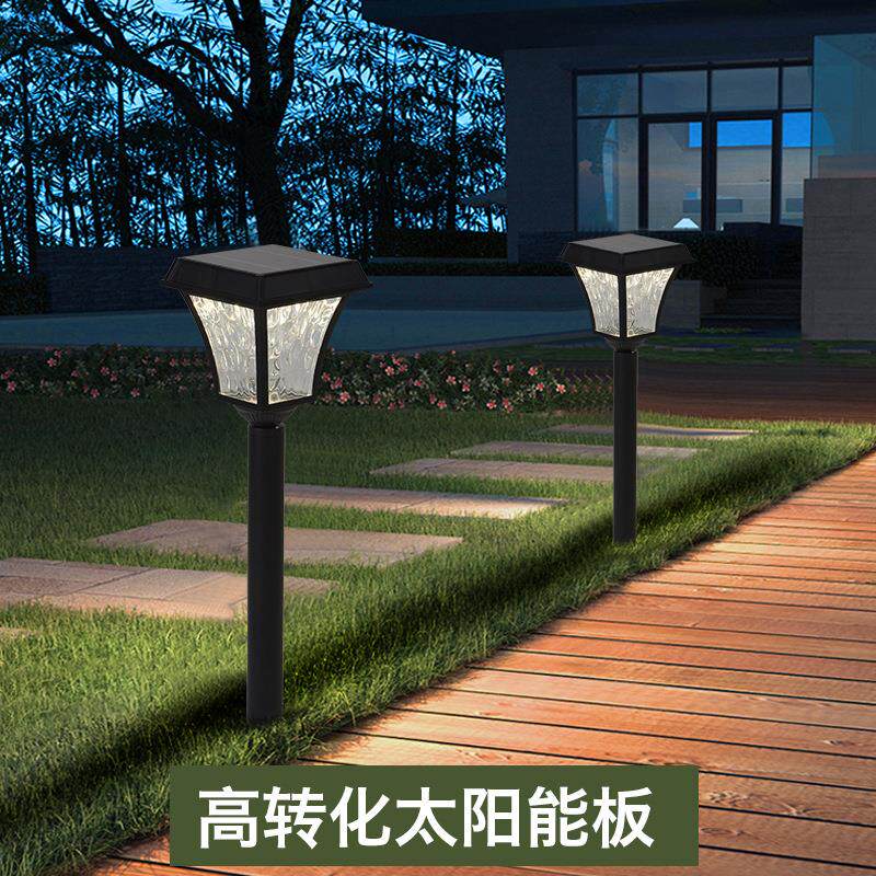 跨境货源太阳能户外地院插草坪庭园花LE3004ED防水插地灯景观灯灯