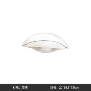 果现代零食轻别墅餐桌盆盘金箔客厅高级创意透明玻璃奢家居装饰感