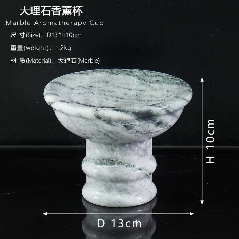 奢样板房轻摆件餐桌大理石面软杯复古家居饰品卧室装餐厅香薰