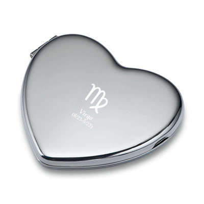 心形生日520送定制化妆镜情人节philippi女友星座七夕德国爱礼物