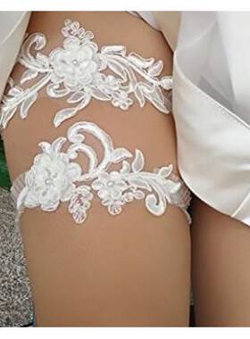 婚庆用品 写真饰品 腿饰 蕾丝腿环 婚纱礼服配件 西式新娘袜带