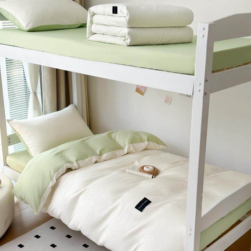 纯色全棉寐眠水棉气单件床全笠透亲肤四季可用包洗围学生宿舍三件