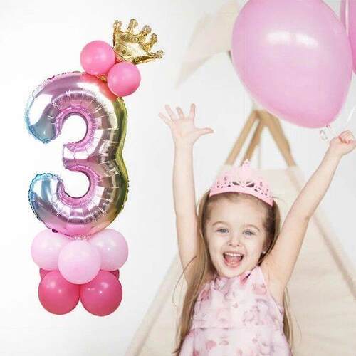 Party Balloon 32-inch Aluminum Foil Number Shape Balloon